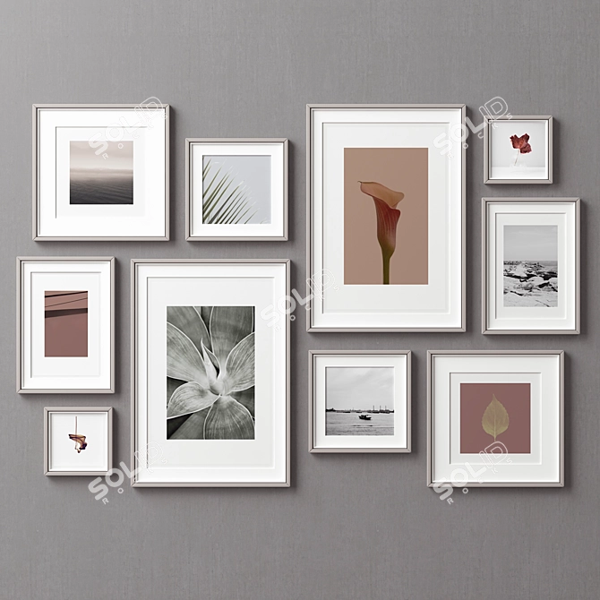 Versatile Picture Frame Set 3D model image 3