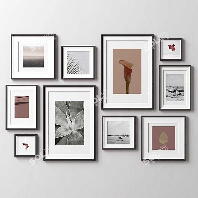 Versatile Picture Frame Set 3D model image 4