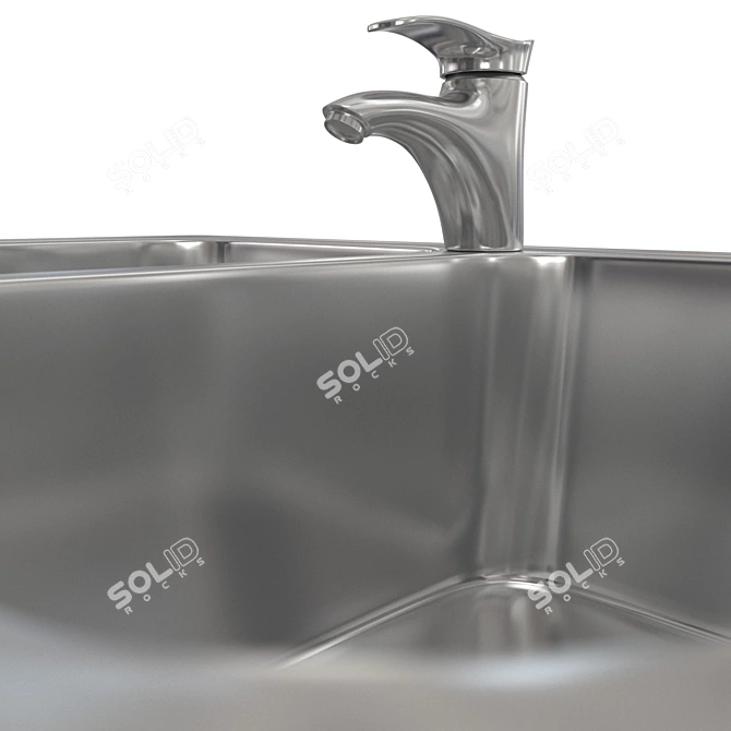 Realistic 3D Sink Model 3D model image 3