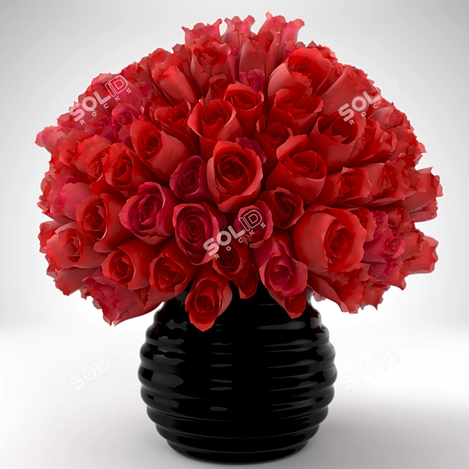 Elegant Rose Bouquet | Realistic 3D Model 3D model image 4