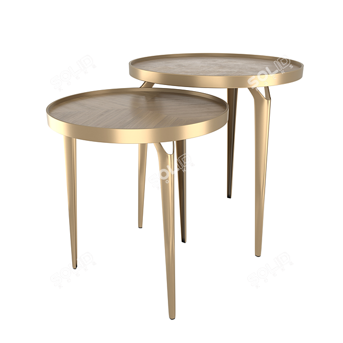 Modern Fusion: Bristol Coffee Tables 3D model image 3