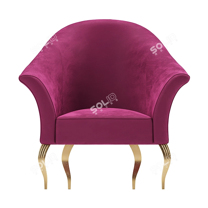 Elegant MIMI Arm Chair: Indulge in Luxury 3D model image 1