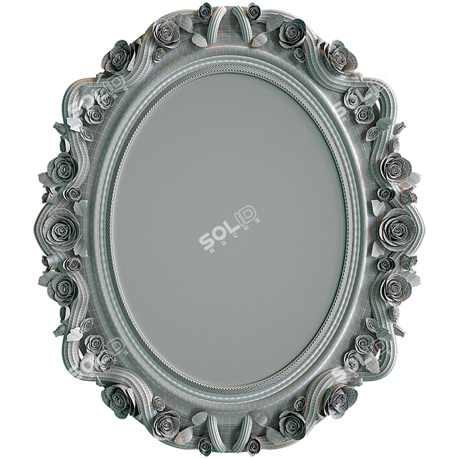 Elegant Reflection: Decorative Mirror 3D model image 2