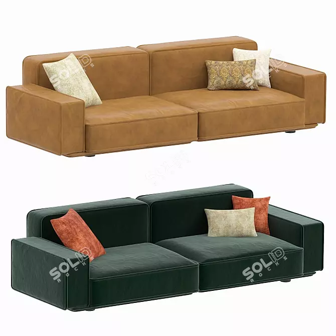 Modern and Comfortable Arlex Sofa 3D model image 1