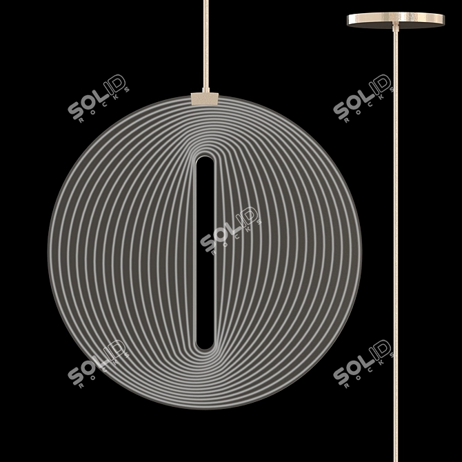 Title: Marquee Love: Graphic Lamps 3D model image 1