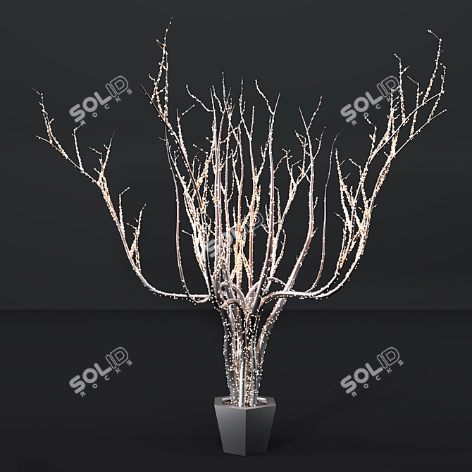 Cityscape Garland Tree Lights 3D model image 5