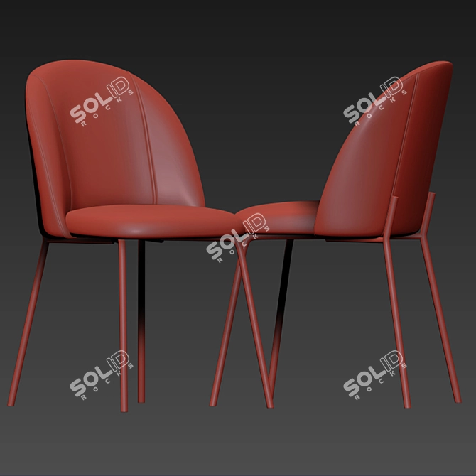 Cloyd Dining Chair Set 3D model image 4