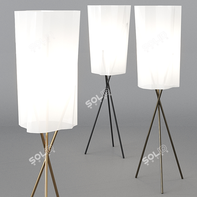 Elegant Filumen Mikado Floor Lamp 3D model image 1