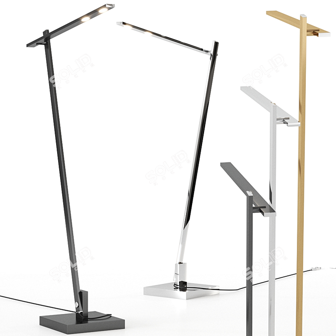 Nastrone Floor Lamp: Sleek German Design by BYOK 3D model image 1