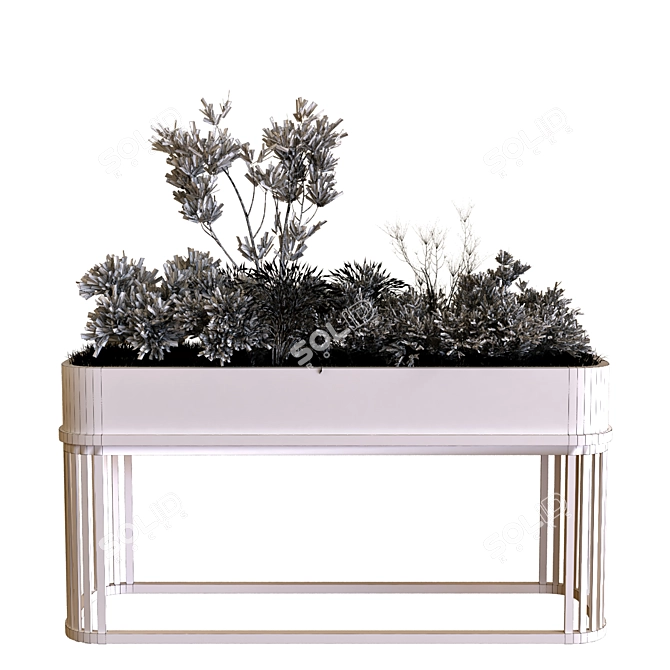 12-Piece Plant Set with Stand 3D model image 5