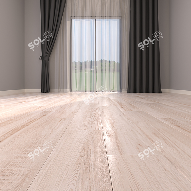 Yurtbay Jacaranda Maple: Versatile Multi-Texture Flooring 3D model image 2