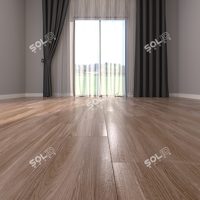 Yurtbay Jacaranda Oak: Multi-Texture Parquet 3D model image 2