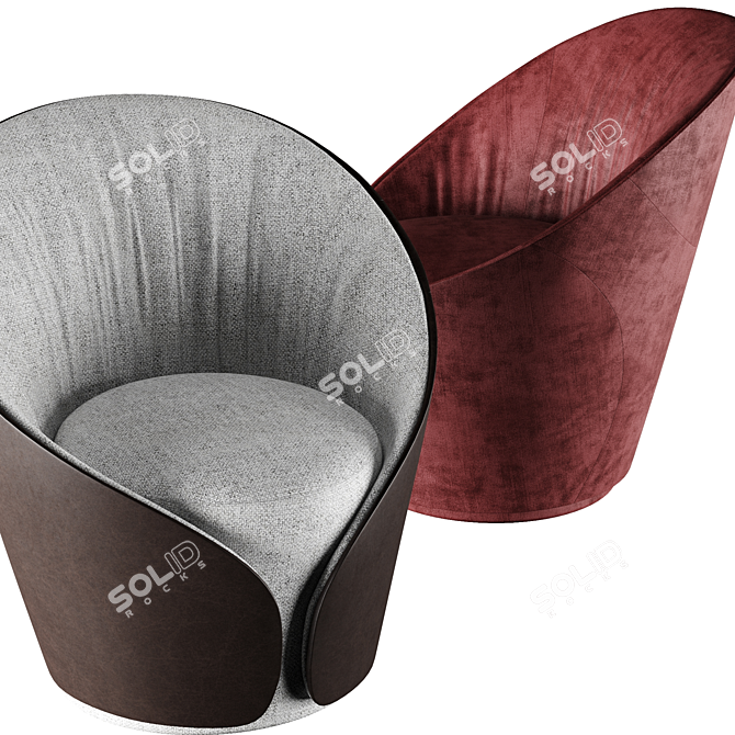 Elegant Mama Armchair: Italian Design 3D model image 2