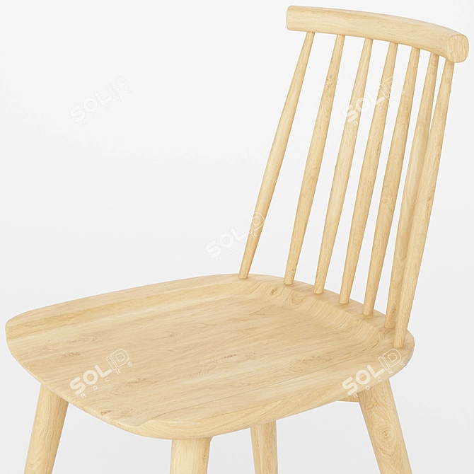 Windsor 02 Chair: Modern Design & Quality Craftsmanship 3D model image 3