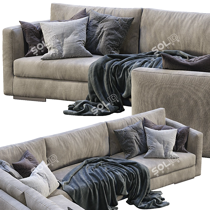 Modern Flexform Magnum Sofa 3D model image 3