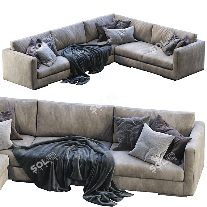 Modern Flexform Magnum Sofa 3D model image 4