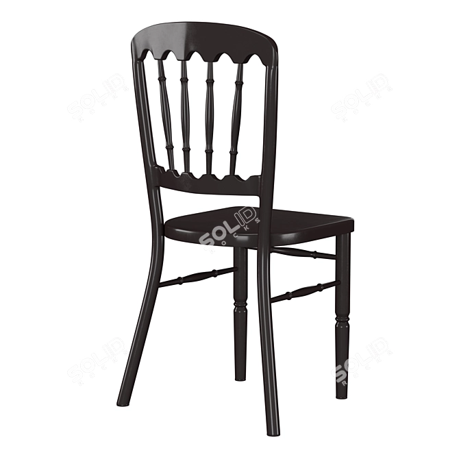 Elegant Resin Chateau Chair 3D model image 3
