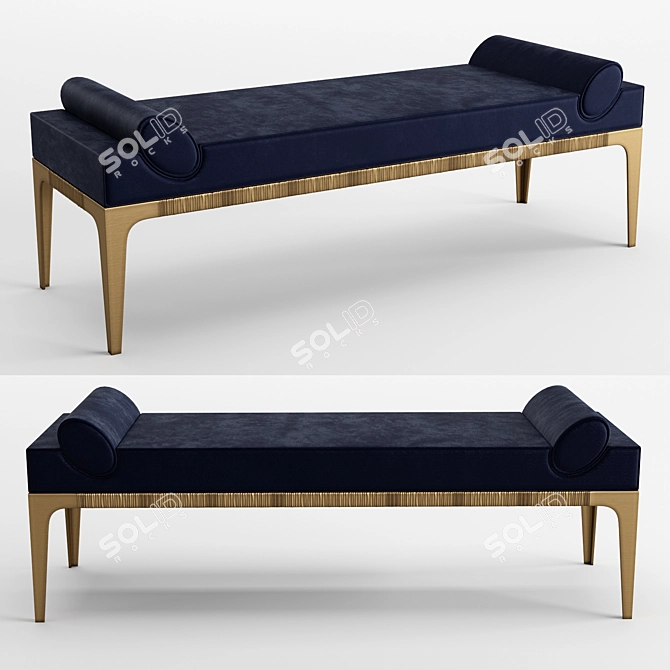 Montagu Chaise Longue: Elegant & Functional 3D model image 1