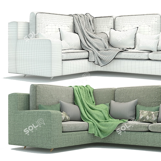 Modern 3D Sofa Design 3D model image 3