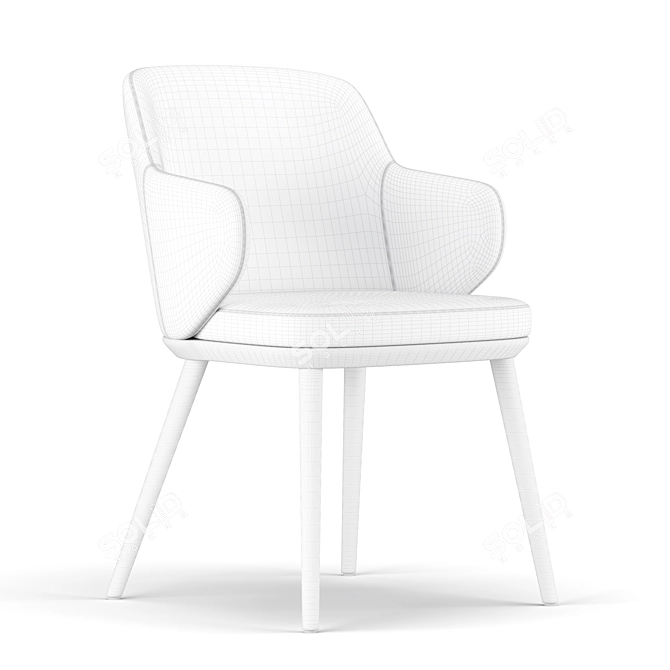  Elegant Foyer Chair - CS1889 3D model image 5