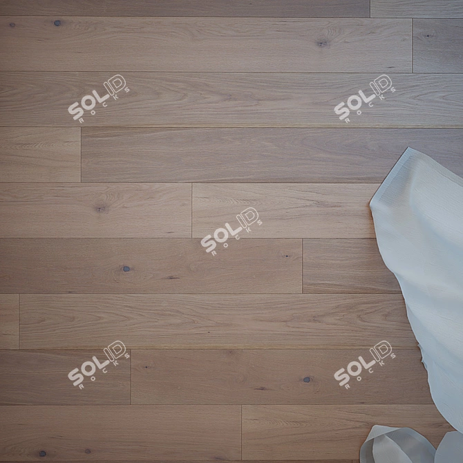 Greenland Oak Parquet Flooring - High Quality Wood Texture 3D model image 2