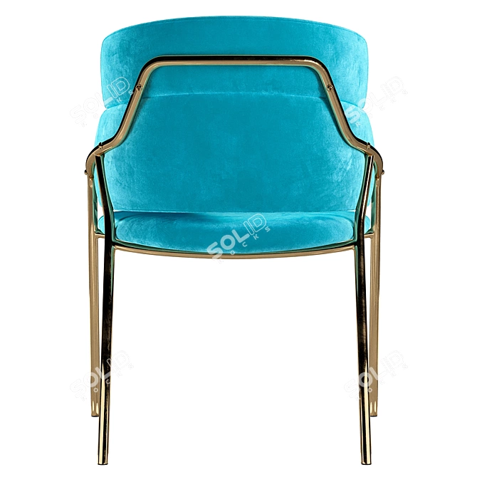 Glam Enhance Semi-Chair 3D model image 3