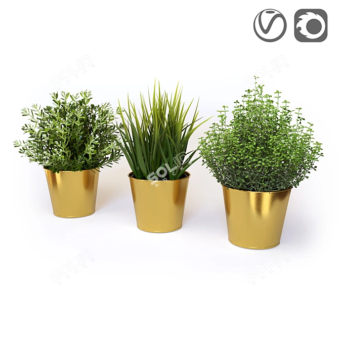 FEJKA Artificial Potted Plants - Lifelike Home Decor 3D model image 5