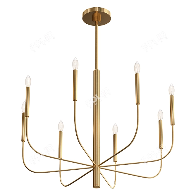 Ed Ellen Brianna 9 Light Chandelier 3D model image 1