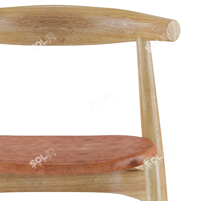 Elegant Elbow Chair Set | Max 2012 & FBX 3D model image 4