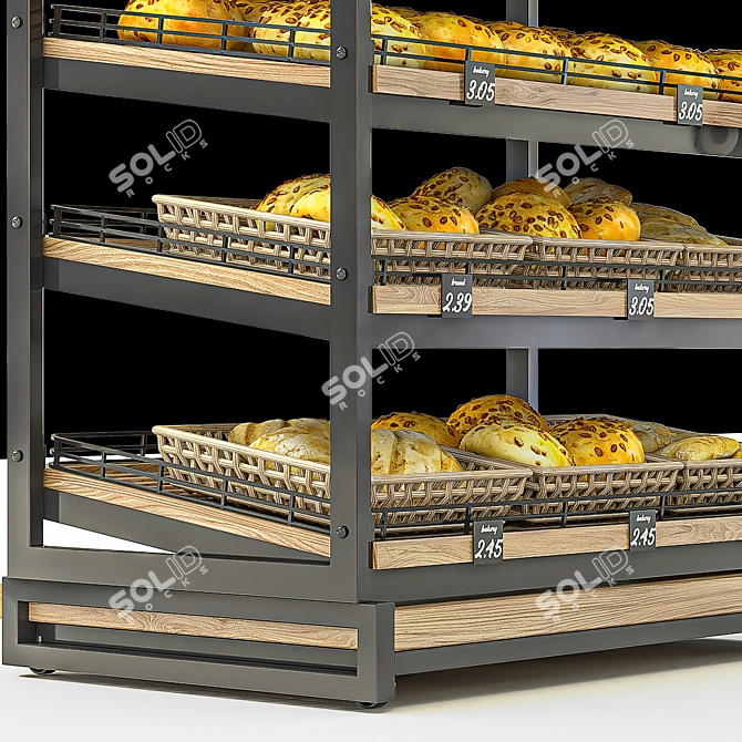 Compact Bread Rack, 800mm 3D model image 5