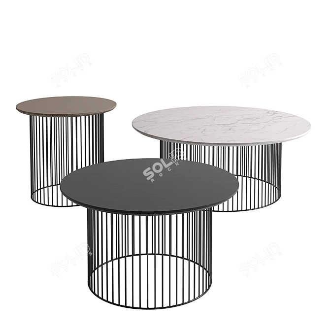 Modern IDRA Coffee Table: Stylish & Functional 3D model image 1