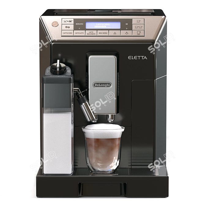 DeLonghi Eletta Cappuccino Machine 3D model image 2