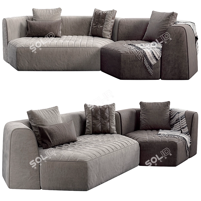 Modern Panorama Sofa by Bonaldo 3D model image 1