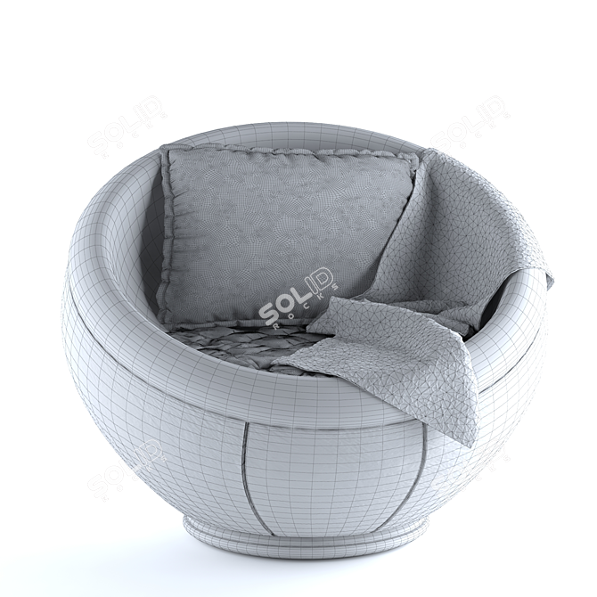 Elegant CHAIR_CHAM: Stylish and Versatile 3D model image 4