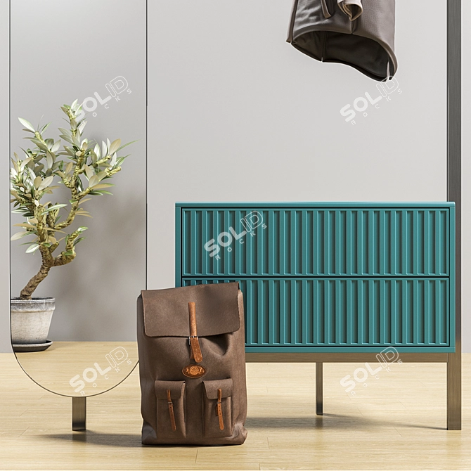 Sleek Storage Solution: Novamobili Hallway Unit 3D model image 3