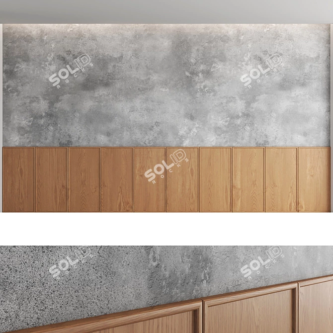 Decorative Wall Panel Set - Modern Design 3D model image 2