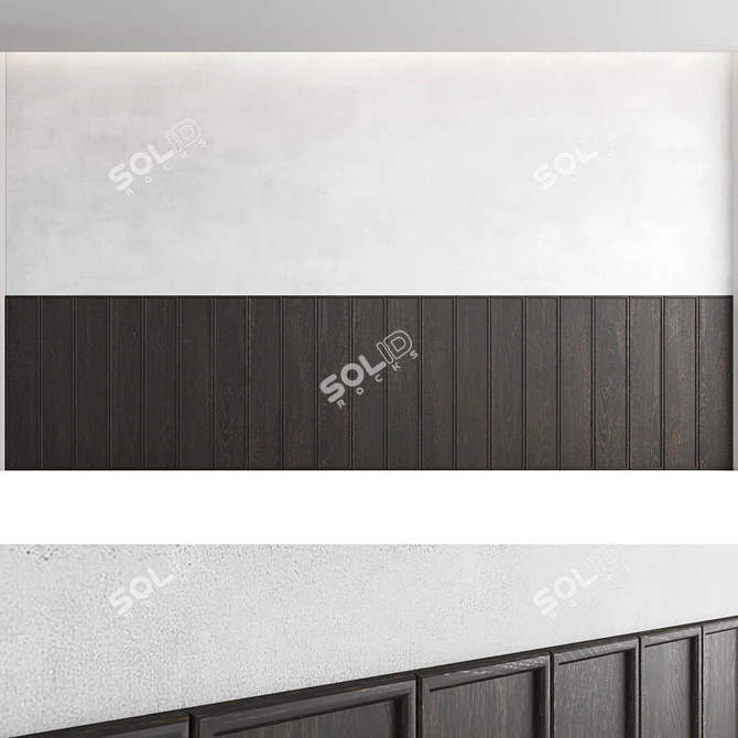 Decorative Wall Panel Set - Modern Design 3D model image 3