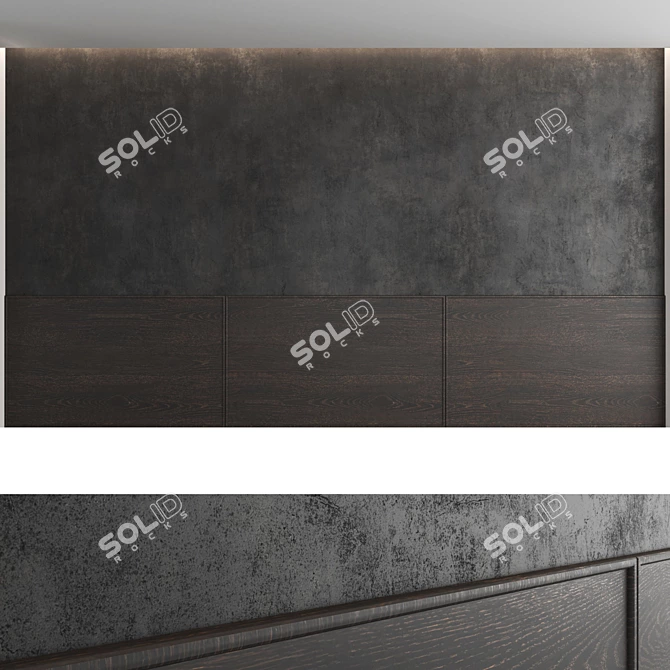 Decorative Wall Panel Set - Modern Design 3D model image 4