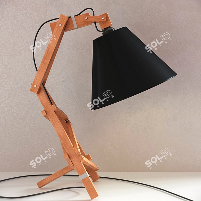 Minimalist Table Lamp by Paladim 3D model image 2