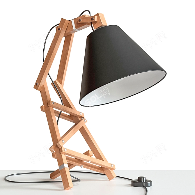 Minimalist Table Lamp by Paladim 3D model image 8