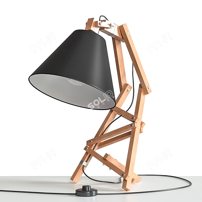 Minimalist Table Lamp by Paladim 3D model image 11