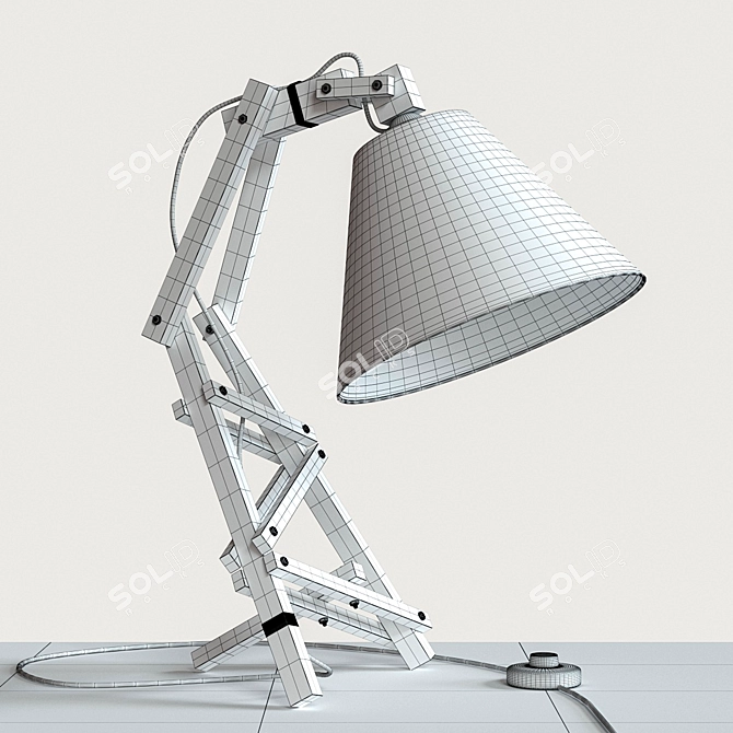 Minimalist Table Lamp by Paladim 3D model image 12