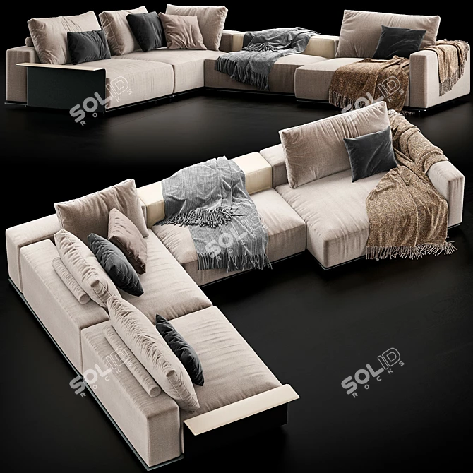 Modern Poliform Westside Sofa 3D model image 1