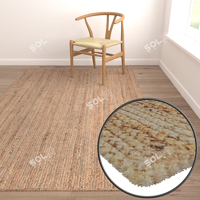 Title: Luxury Carpet Set: Versatile Textures 3D model image 5