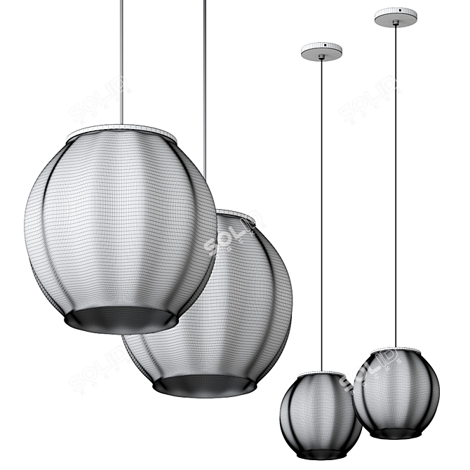 Mei Suspension Lamp: Stylish Illumination for Modern Spaces 3D model image 2