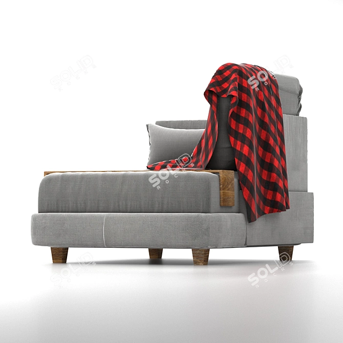 Modern Comfort: Koctas Fly Sofa 3D model image 4