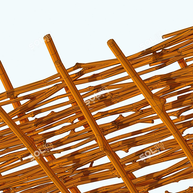 Crooked Branch Wicker Ceiling 3D model image 5