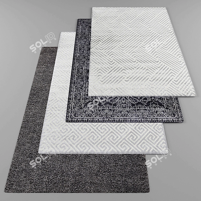 Modern Style Rug Collection 3D model image 1