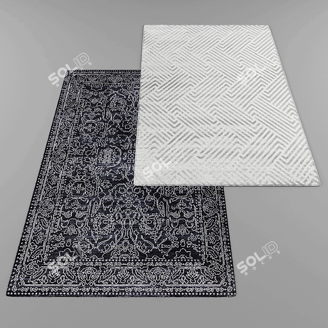 Modern Style Rug Collection 3D model image 2