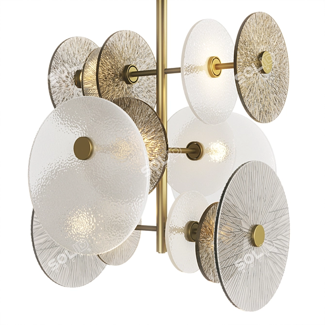 Sicis Andromeda Brass Ceiling Lamp 3D model image 2